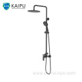 Rain Shower System Exposed Pipe Mixer Faucet Set